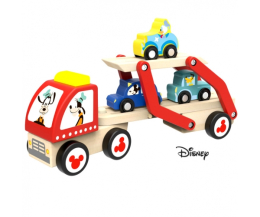 Disney Dřevěný Goofyho tahač s autíčky Disney Dřevěný Goofyho tahač s autíčky