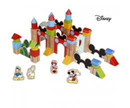 Disney Velké dřevěné kostky 60 ks Mickeyho hrad Disney Velké dřevěné kostky 60 ks Mickeyho hrad