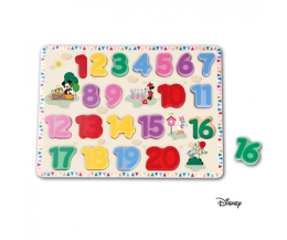 Disney Velké dřevěné puzzle čísla Mickey Disney Velké dřevěné puzzle čísla Mickey