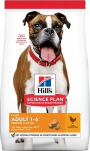 Hill's Science Plan Canine Adult Light Medium Chicken 12 + 2 kg