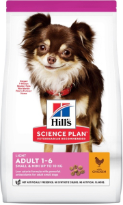Hill's Science Plan Canine Adult Light Small & Mini Chicken 6 kg Hill's Science Plan Canine Adult Light Small & Mini Chicken 6 kg