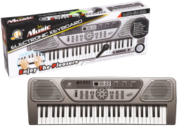 HM Studio Elektronické klávesy 54 kláves | tmavě šedé HM Studio Elektronické klávesy 54 kláves | tmavě šedé