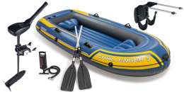 SET - Nafukovací člun Intex Challenger 3 set s držákem a elektromotorem Maxima A 40 SET - Nafukovací člun Intex Challenger 3 set s držákem a elektromotorem Maxima A 40