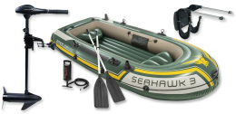 SET - Nafukovací člun Intex Seahawk 3 set s držákem a elektromotorem Maxima P 40 SET - Nafukovací člun Intex Seahawk 3 set s držákem a elektromotorem Maxima P 40