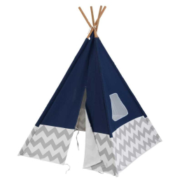 KidKraft dětský stan Deluxe Play Teepee | modrý KidKraft dětský stan Deluxe Play Teepee | modrý