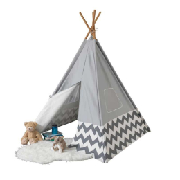 KidKraft dětský stan Deluxe Play Teepee | šedý KidKraft dětský stan Deluxe Play Teepee | šedý