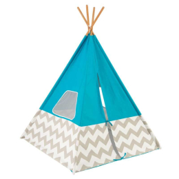 KidKraft dětský stan Deluxe Play Teepee | tyrkysový KidKraft dětský stan Deluxe Play Teepee | tyrkysový