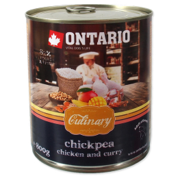 Konzerva ONTARIO Culinary Chickpea, Chicken and Curry 800 g Konzerva ONTARIO Culinary Chickpea, Chicken and Curry 800 g