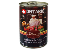 Konzerva ONTARIO Culinary Minestrone Chicken and Pork 400 g