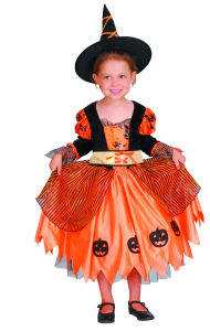 MaDe Šaty na karneval Dýňová čarodějka 92-104 cm MaDe Šaty na karneval Dýňová čarodějka 92-104 cm