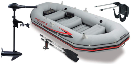 Nafukovací člun Intex Mariner 4 set s držákem a elektromotorem Maxima 48 Nafukovací člun Intex Mariner 4 set s držákem a elektromotorem Maxima 48