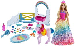 Mattel Barbie Princezna a duhový jednorožec herní set Mattel Barbie Princezna a duhový jednorožec herní set