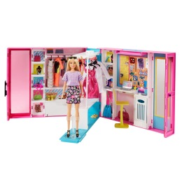 Mattel Barbie šatník snů s panenkou