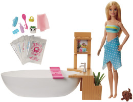 Mattel Barbie wellness panenka v lázních Mattel Barbie wellness panenka v lázních