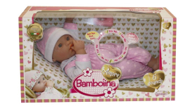 Miminko Bambolina 36 cm se zvuky a doplňky Miminko Bambolina 36 cm se zvuky a doplňky