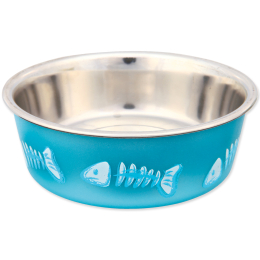 Miska TRIXIE nerezová vzor kostra rybky 12 cm Miska TRIXIE nerezová vzor kostra rybky 12 cm