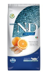 N&D OCEAN CAT Adult Herring & Orange 5kg N&D OCEAN CAT Adult Herring & Orange 5kg