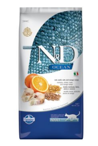 N&D OCEAN CAT LG Adult Codfish & Orange 5kg N&D OCEAN CAT LG Adult Codfish & Orange 5kg