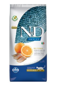 N&D OCEAN CAT NEUTERED Adult Herring & Orange 5kg N&D OCEAN CAT NEUTERED Adult Herring & Orange 5kg