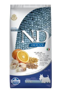 N&D OCEAN DOG LG Adult Mini Codfish & Orange 7kg N&D OCEAN DOG LG Adult Mini Codfish & Orange 7kg