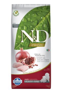 N&D PRIME DOG Puppy M/L Chicken & Pomegranate 12kg N&D PRIME DOG Puppy M/L Chicken & Pomegranate 12kg