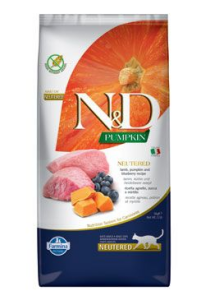 N&D Pumpkin CAT Neutered Lamb & Blueberry 5kg N&D Pumpkin CAT Neutered Lamb & Blueberry 5kg