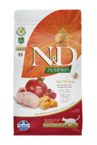 N&D Pumpkin CAT Neutered Quail & Pomegranate 5kg N&D Pumpkin CAT Neutered Quail & Pomegranate 5kg