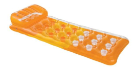 Nafukovací lehátko s otvory Intex Fashion 58890 oranžová Nafukovací lehátko s otvory Intex Fashion 58890 oranžová