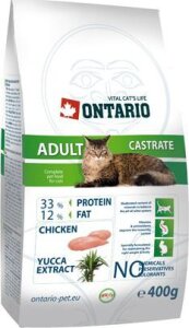 ONTARIO Cat AdONTARIO Cat Adult Castrate 0,4 kg