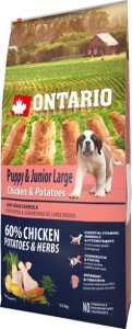 ONTARIO Puppy & Junior Large Chicken & Potatoes & Herbs 12 kg ONTARIO Puppy & Junior Large Chicken & Potatoes & Herbs 12 kg