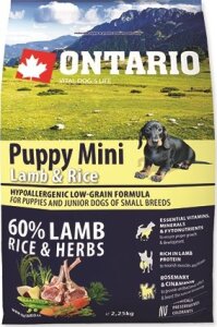 ONTARIO Puppy Mini Lamb & Rice 2,25 kg ONTARIO Puppy Mini Lamb & Rice 2,25 kg