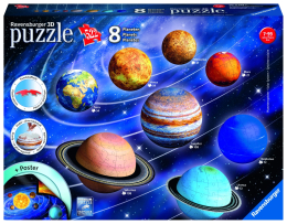Planetární soustava; 522 dílků 3D Planetární soustava; 522 dílků 3D