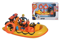Požárník Sam Záchranný člun Neptun 20 cm s figurkou Požárník Sam Záchranný člun Neptun 20 cm s figurkou