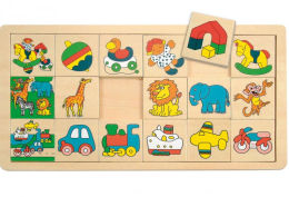 Přilož kam co patří malé Žirafa Suzie, 3x6 Přilož kam co patří malé Žirafa Suzie, 3x6