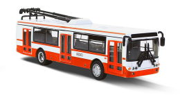 Rappa Trolejbus kovový červený Rappa Trolejbus kovový červený