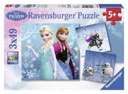 Ravensburger Puzzle Ledové království 3 x 49 dílů Ravensburger Puzzle Ledové království 3 x 49 dílů