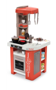 Smoby Dětská kuchyňka Tefal Studio červeno-bílá elektronická Smoby Dětská kuchyňka Tefal Studio červeno-bílá elektronická