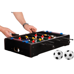 Mini stolní fotbal fotbálek pro 2 osoby, černá Mini stolní fotbal fotbálek pro 2 osoby, černá