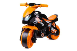 Teddies Odrážedlo motorka 35 x 53 x 74 cm | oranžovo-černá Teddies Odrážedlo motorka 35 x 53 x 74 cm | oranžovo-černá