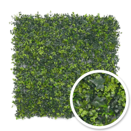 Umělý živý plot stěna Mix rostlin 100 x 100 cm