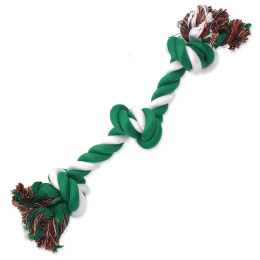 Uzel Dog Fantasy Bavlněný zeleno-bílý 2 knoty 25 cm Uzel Dog Fantasy Bavlněný zeleno-bílý 2 knoty 25 cm