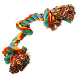 Uzel pro psy Dog Fantasy bavlněný barevný 3 knoty 40 cm Uzel pro psy Dog Fantasy bavlněný barevný 3 knoty 40 cm