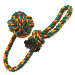 Uzel pro psy Dog Fantasy bavlněný barevný 3 knoty 40 cm Uzel pro psy Dog Fantasy bavlněný barevný 3 knoty 40 cm