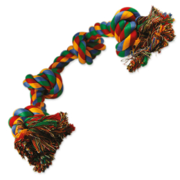 Uzel pro psy Dog Fantasy bavlněný barevný 2 knoty 20 cm Uzel pro psy Dog Fantasy bavlněný barevný 2 knoty 20 cm