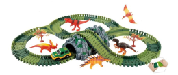 Mustar Variabilní dráha s dinosaury tunelem 144 dílů Mustar Variabilní dráha s dinosaury tunelem 144 dílů