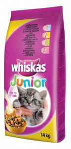 Whiskas Dry Junior s kuřecím masem 14 kg