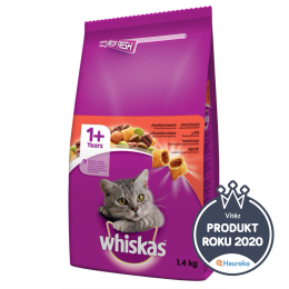 Whiskas Dry s hovězím masem 1,4 kg Whiskas Dry s hovězím masem 1,4 kg