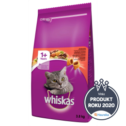 Whiskas Dry s hovězím masem 3,8 kg Whiskas Dry s hovězím masem 3,8 kg