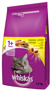 Whiskas Dry s kuřecím masem 1,4 kg Whiskas Dry s kuřecím masem 1,4 kg