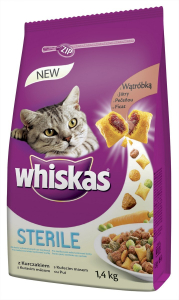 Whiskas Dry s kuřecím masem - STERILE 1,4 kg Whiskas Dry s kuřecím masem - STERILE 1,4 kg
